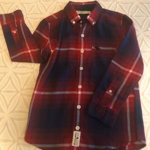 Boys Abercrombie long sleeve button down shirt